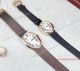 2017 Clone Cartier Baignoire Gold White Dial Black Spun silk Band 25mm Watch (8)_th.jpg